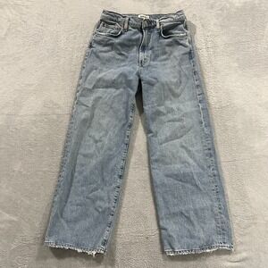 Agolde Jeans Womens 27 Blue Denim High‎ Rise Harper Wide Straight Festival Boho